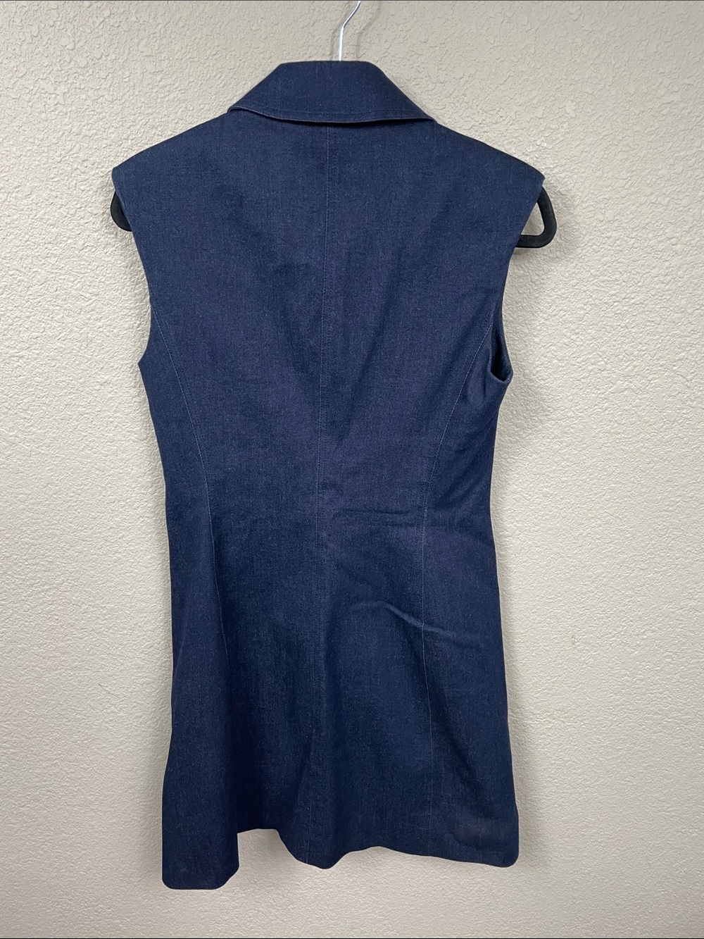New Veronica Beard Serina Cotton Blend Mini Dress Denim Sz 8 - Picture 7 of 14